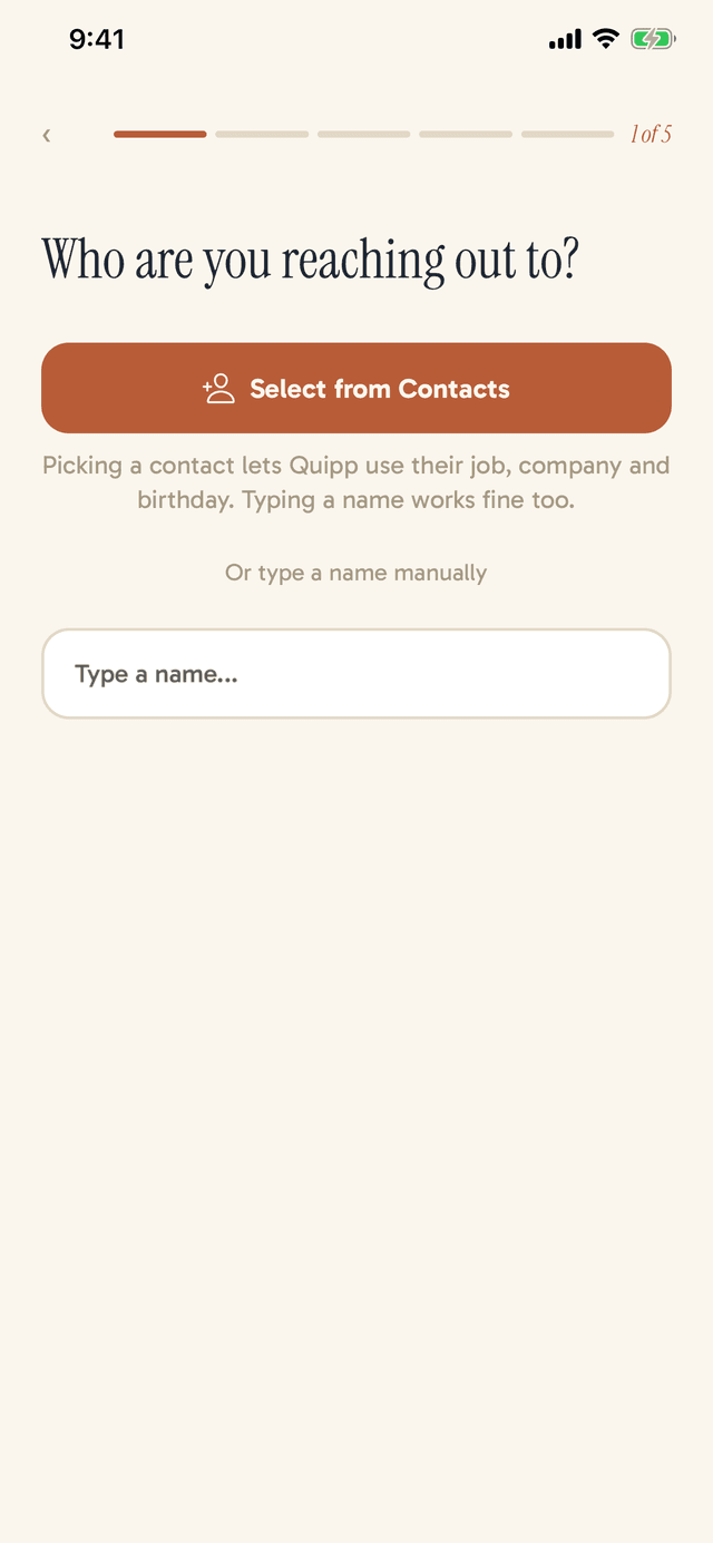 Starting an opener — after the redesign