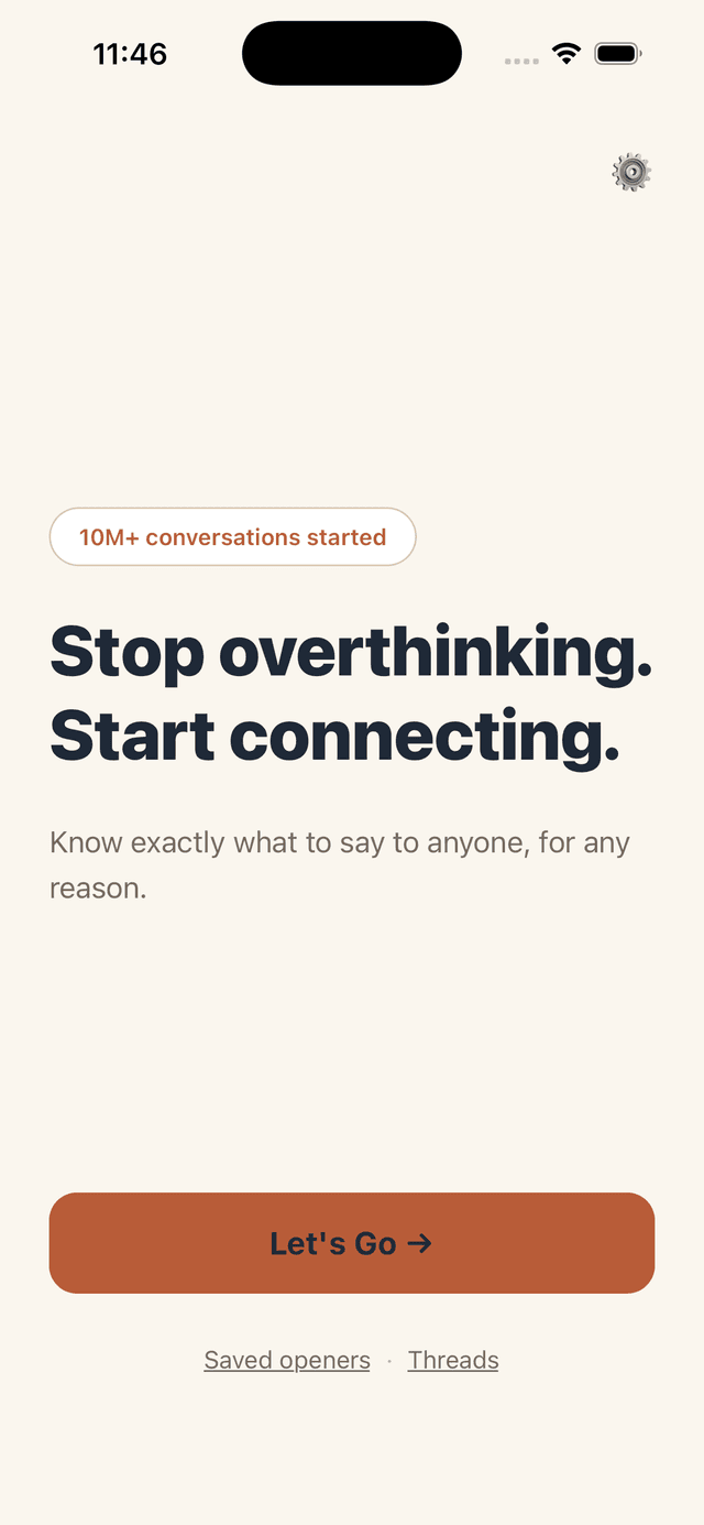 Home — before the redesign